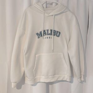 white malibu 1991 hoodie